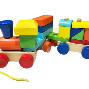 Xe lửa ba toa đồ chơi gỗ