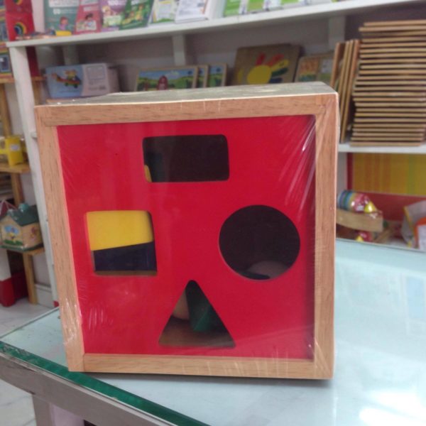 đồ chơi gỗ hộp thả khối cho bé