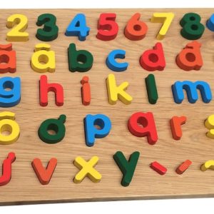 bảng chữ cái tiếng việt và số đồ chơi gỗ