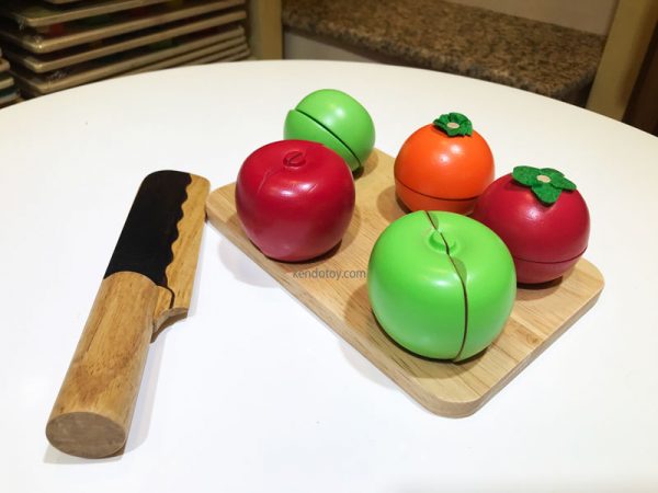 Đồ chơi cắt trái cây gỗ