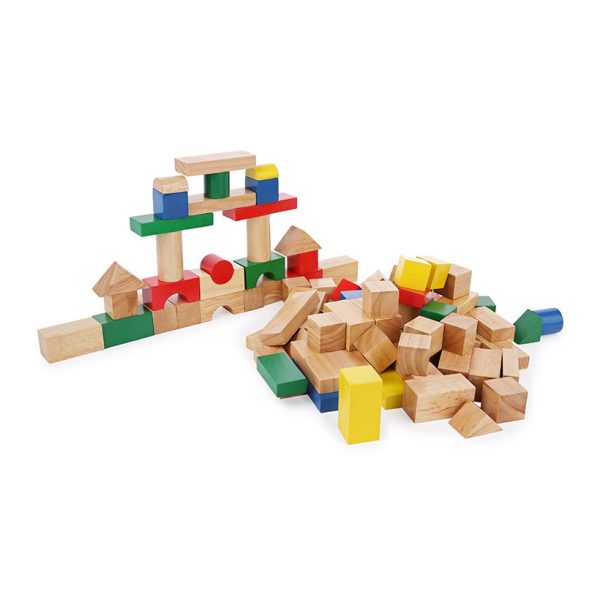 Bộ xếp hình 100 chi tiết đồ chơi gỗ