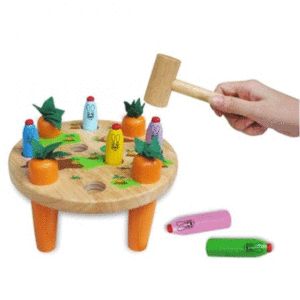 đồ chơi trẻ em bằng gỗ búa đập thỏ