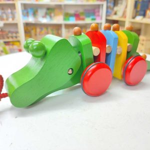 Cá sấu đồ chơi gỗ