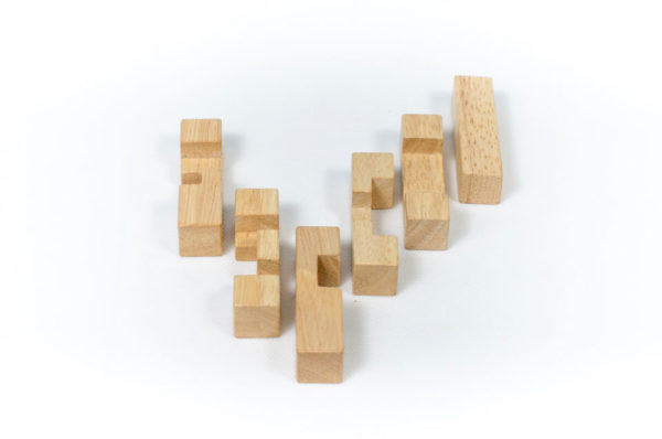 đồ chơi gỗ trí tuệ 6 thanh lắp ráp