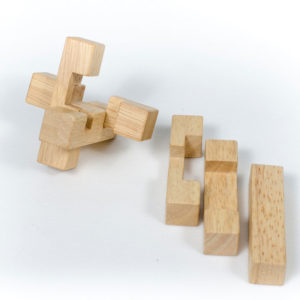 đồ chơi gỗ trí tuệ 6 thanh lắp ráp