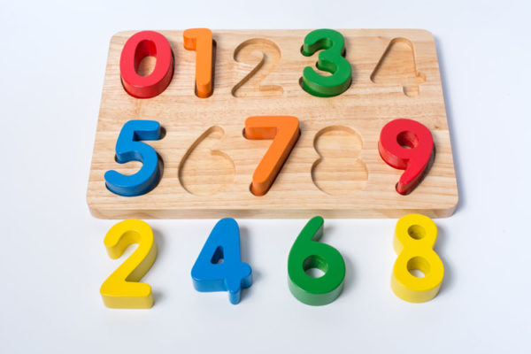 đồ chơi gỗ bảng nhận hình số