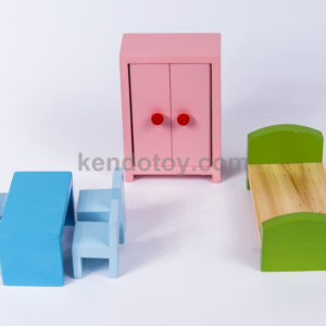 đồ chơi gỗ bộ bàn ghế giường tủ nhỏ