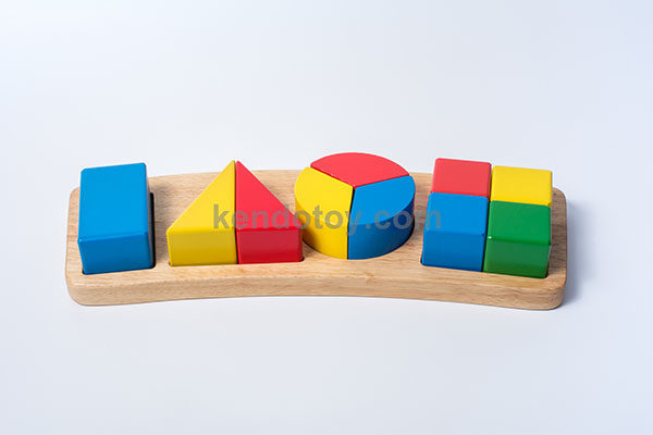 đồ chơi gỗ bộ nhận hình phân số