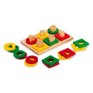 đồ chơi gỗ bộ xếp hình 6 cọc