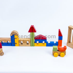 đồ chơi xếp hình gỗ bộ xếp hình lâu đài