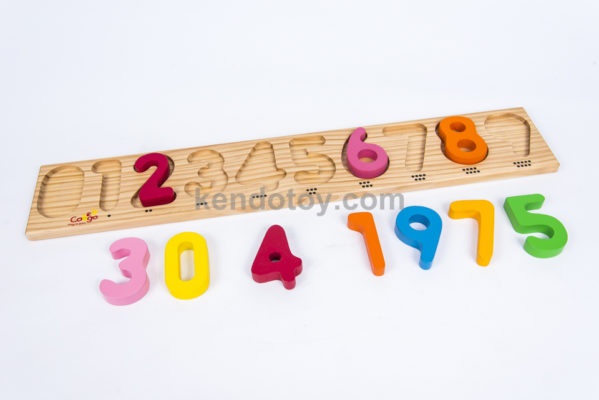 đồ chơi gỗ bảng chữ số