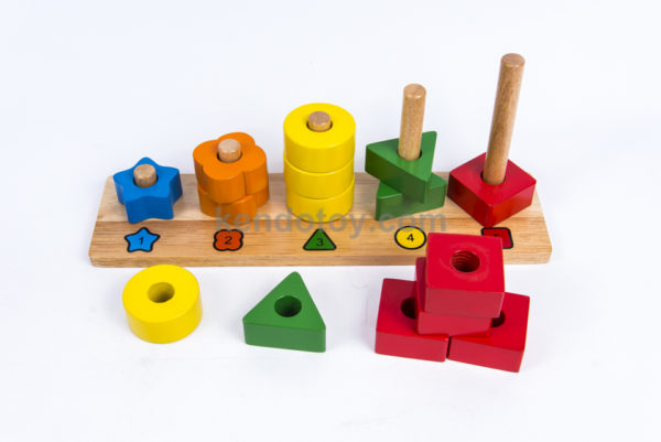 đồ chơi bằng gỗ học đếm đến 5