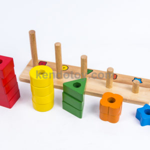 đồ chơi bằng gỗ học đếm đến 5
