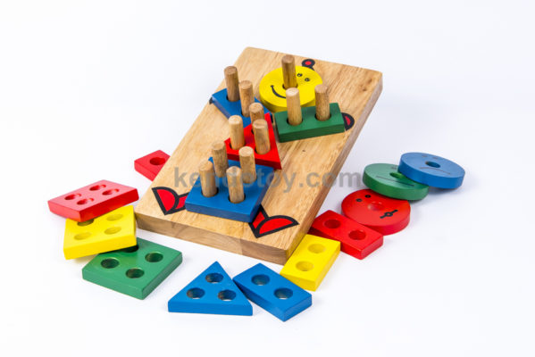 đồ chơi gỗ lắp ráp hình học