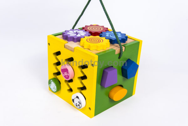 đồ chơi giáo dục gỗ hộp thả khối đa năng