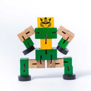 đồ chơi gỗ luồn thun robot