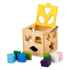 đồ chơi gỗ giỏ thả 12 khối cho bé