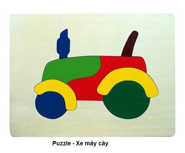Tranh ghép các loại phương tiện giao thông - wooden puzzle