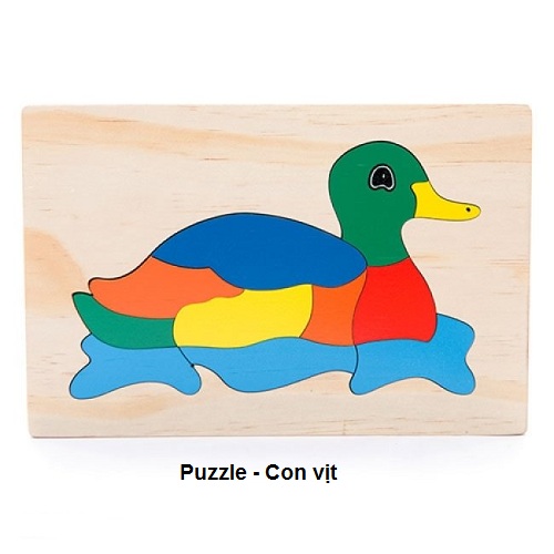 Tranh ghép thú wooden puzzle animal