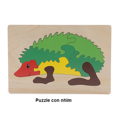 Tranh ghép thú wooden puzzle animal