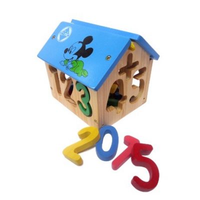 đồ chơi giáo dục bằng gỗ nhà thả số
