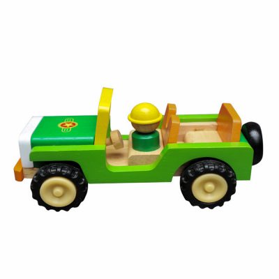 xe jeep đồ chơi gỗ cho bé