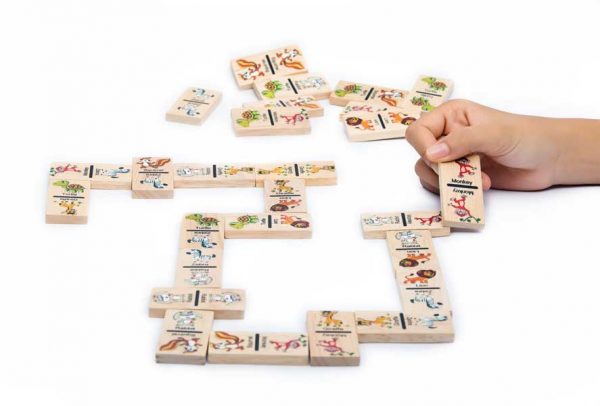 Đồ chơi domino động vật bằng gỗ