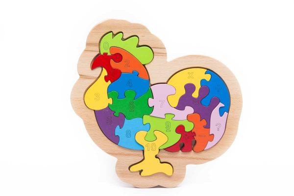 Tranh ghép hình puzzle animal gà trống
