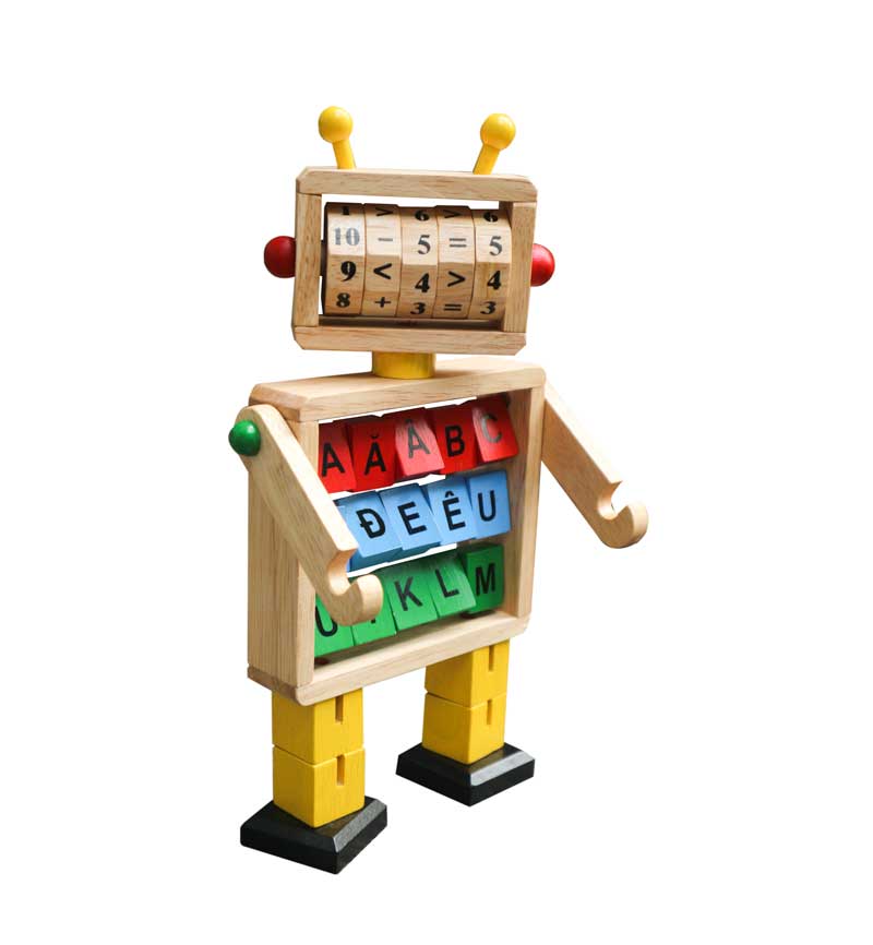 Robot học toán và chữ đồ chơi trẻ em thông minh Đồ chơi