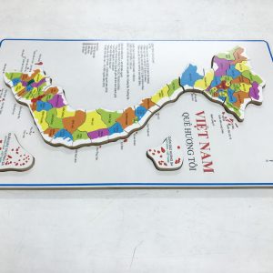 Tranh ghép bản đồ Việt Nam bằng gỗ