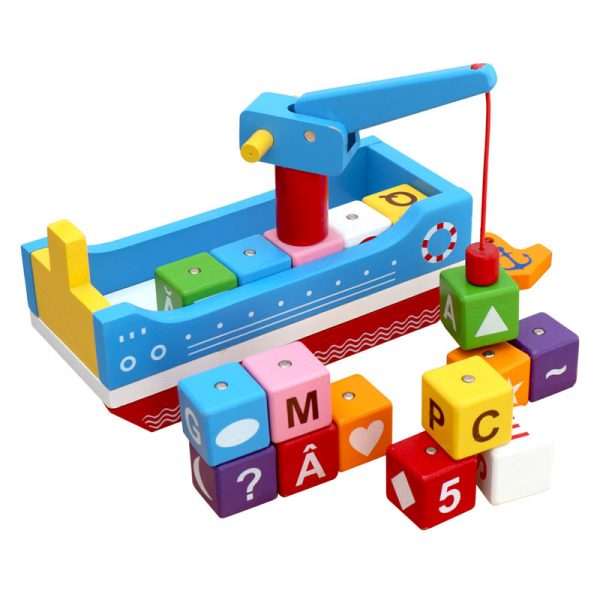 thuyền tri thức đồ chơi gỗ