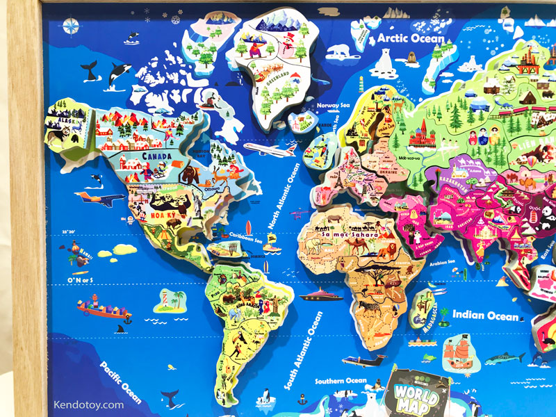 Tranh ghép bản đồ thế giới lắp ráp bằng gỗ | Wooden world map puzzle - Tranh ghép bản đồ thế giới gỗ sáng tạo. Tranh ảnh gỗ này không chỉ là một tác phẩm nghệ thuật thu hút mắt mà còn mang lại cho người chiêm ngưỡng sự giáo dục bằng cách cung cấp cho họ sự hiểu biết về thế giới chúng ta sống trong đó.