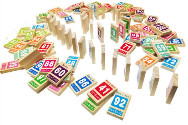 domino 100 số bằng gỗ