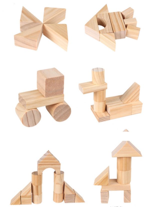 Xếp hình 100 khối gỗ