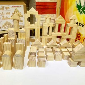 Bộ xếp hình 100 khối gỗ