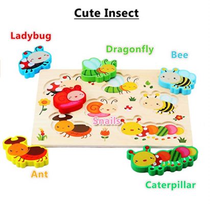 Tranh ghép nhận dạng côn trùng cho bé khám phá