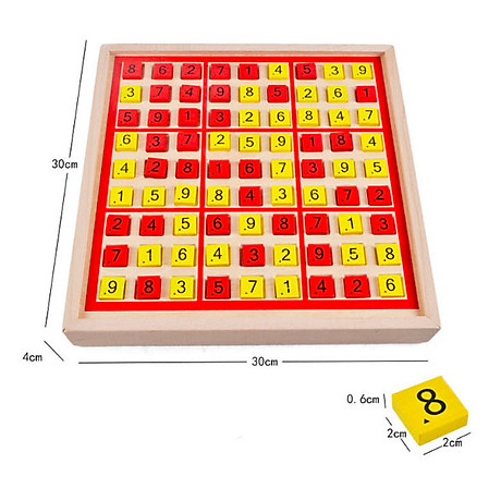 Bộ Trò Chơi Sudoku Và Caro Đa Năng 2 In 1 Bằng Gỗ Tự Nhiên