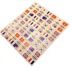 Domino cờ quốc gia bằng gỗ