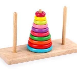 Tháp hà nội 10 vòng đồ chơi gỗ trí tuệ
