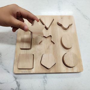 Bộ học hình khối bằng gỗ